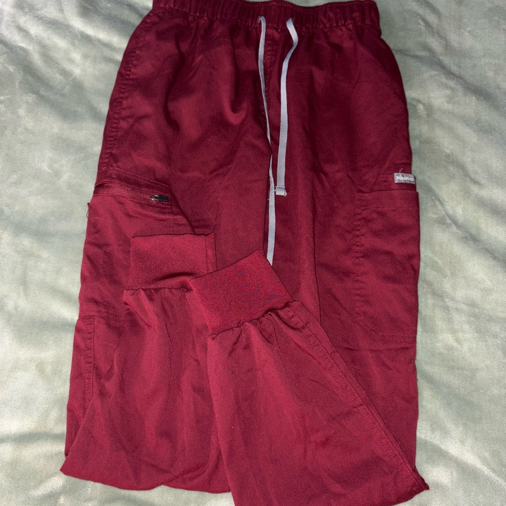 Women’s Red Scrub Jogger Pants